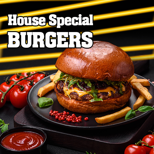 Burgur Grill House Special Burgers